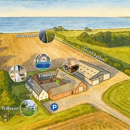 Feriehus Scenic Estate With Private Activity Hall & Wellness Sauna Frorup